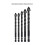 (5Pcs Set2) Premium Threaded Cross Drill Bit Set - 3/4/5/6/8/10/12mm - 5/6/7 Piece Choice 1