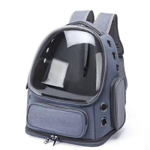 (D) Airline Approved Cat Backpack Bubble Window Breathable Foldable Small Pets Hiking Outdoor