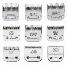 (2pcs Steel Blade) Lame de tondeuse pour animaux de compagnie A5 à revêtement céramique, compatible avec les tondeuses Andis et Oster