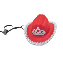 (Red) Schwarzer, pflegeleichter Haustierhut, Gänse-Rollenspiel-Kopfschmuck mit Glitzerbesatz, haustierfreundlich, für verschiedene Anlässe geeignet