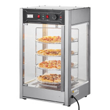 Présentoir Chauffant Commercial - DUOKU - SC-PS14 - 4 Niveaux - 800W - 14 Pouces