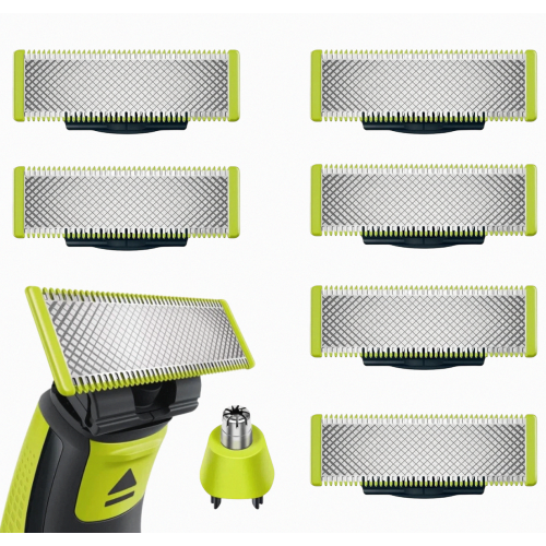 (Blade, 6 Blades + Nose) Compatible with Philips OneBlade