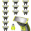 (360 Blade, 12 Blades + Nose Trimmer) Compatible with Philips OneBlade 1