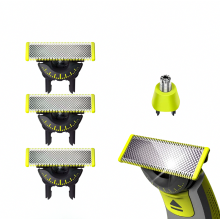 (360 Blade, 3 Blades + Nose Trimmer) Yhteensopiva Philips OneBladen kanssa