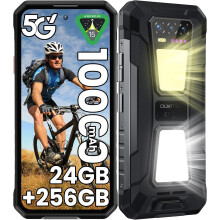 OUKITEL WP58 Pro Rugged Phone 24+256GB 10000mAh Smartphone 1000LM Camping Light