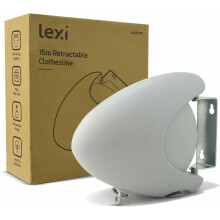 Lexi Retractable Washing Line 15m Outdoor Clothes Line Wall Mounted Laundry Line