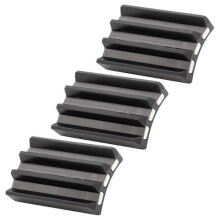 (Black, 3Pcs) 3-teiliger magnetischer Klebe-Schraubendreherbithalter für Schlagschrauber und Bohrmaschinen