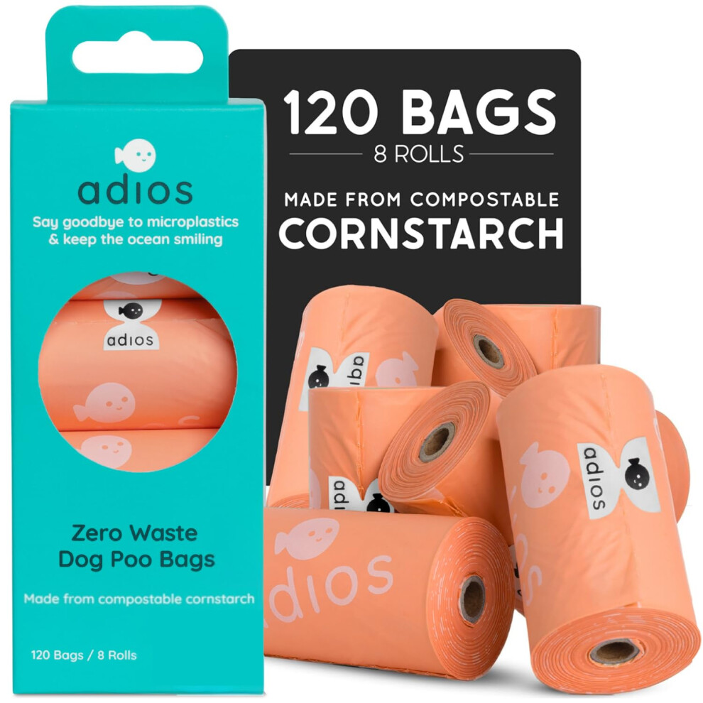 Adios Plastic Biodegradable Dog Poop Bags - Extra Thick Compostable Dog Poo Bags - Image 3