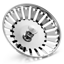 Upgraded Kitchen Sink Plug Strainer Stainless Steel Strainers Sink Plugs Replacement Drain Stopper for Food/Hair Catcher