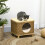 Elevated Design Wicker Cat House with Washable Cushion, Light Brown 4