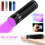 (Red)Mini Uv Flashlight For Currency Verification Fluorescence Testing Camping Search Scenarios 6