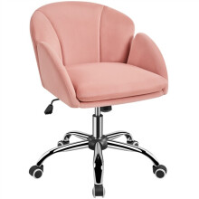 Cute Desk Chair Makeup Vanity Chair Home Office Chair Swivel Chair Women Pink