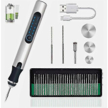 USB Rechargeable Mini Electric Engraving Pen, Cordless Rotary Tool for Jewelry, Glass, Wood, Stone, Metal, Precision Etching Tool