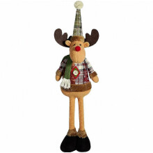 Weihnachtsdeko mit Weihnachtsmann, Schneemann und Rentier, ausziehbare Tischdekoration für das Zuhause