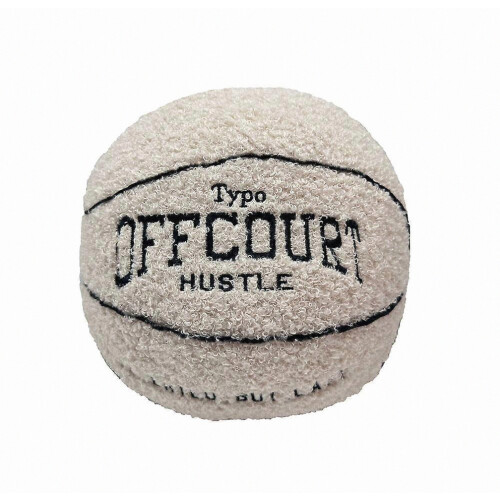 Cuscino decorativo 3D da basket, morbido peluche imbottito per divano, camera da letto e sala giochi