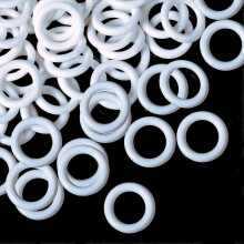 100 Pieces Roman Blind Curtain Rings, O-Rings Plastic Rings for Roman Shades (White, 13 mm)