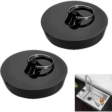 Lot de 2 bouchons de baignoireBouchon de remplacement pour évier de cuisine, taille 42 mm à 47 mm