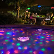 Lumière flottante LED multicolore en ABS — forme de diamant — 7 modes — pour piscine, spa et baignoire