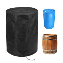 Housse de baril en tissu Oxford avec cordon de serrage, 62,5 x 103 cm, imperméable, pour le stockage de l'eau de jardin