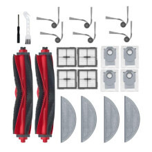 22 pièces de rechange pour aspirateur Roborock Q10 VF / Q10 VF+, brosse latérale principale, filtre, sac à poussière.
