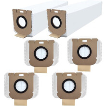 Lot de 6 sacs à poussière de rechange pour aspirateur portatif Dreame Z10, grande capacité, non en tissu.