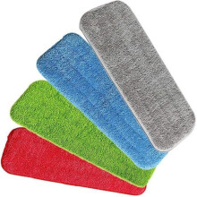 Lot de 4 balais de nettoyage compatibles avec les balais à franges à spray Vorfreude et tous les balais à franges lavables.