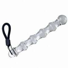 Glass Massage Wand, Temperature Resistant, Ergonomic Design, 16 cm, Smooth Rounded Handle for Home Spa Use