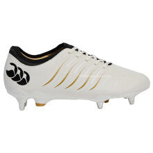 (11 UK, Snow White) Canterbury Unisex Adult Phoenix 2.0 Pro Leather Soft Ground Rugby Boots