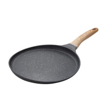 Crêpepan met antiaanbaklaag, dosa-pan met granieten coating, platte pan voor tortilla's, omeletten, crêpe-maker