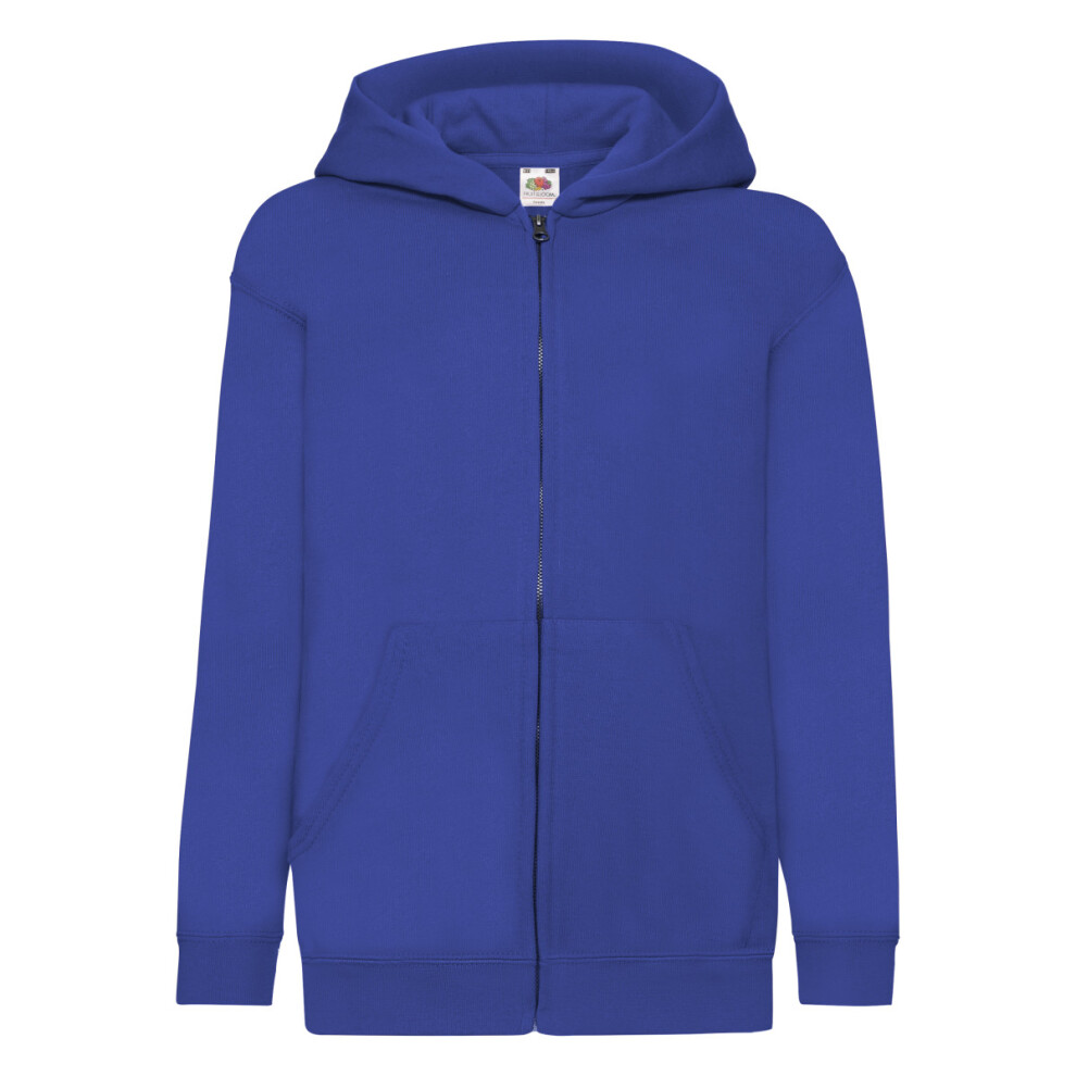 Fruit Of The Loom (5-6, Royal) Childrens/Kids Unisex Hooded Sweatshirt Jacket