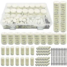 Kit complet de 200 tampons de polissage en laine pour Dremel (nettoyage et polissage automobile)