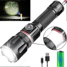 Lampe torche LED rechargeable à 4 modes, lampe de travail magnétique étanche, kit d'urgence portable pour le camping