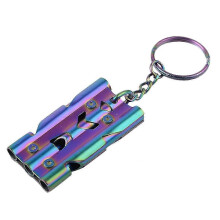 150dB 3-Tube Stainless Steel Whistle for Sport Referee Outdoor Survival Pet Training