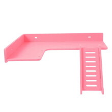 1pc Wooden L-Shaped Hamster Climbing Ladder Stand Platform for Cage Playing