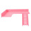 st trä L-formad klätterstege för hamster, stativplattform för burlek 1