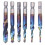 6Pcs Blue Spiral HSS Tap and Drill Bit Set British Standard Thread System 1
