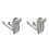 2X Solid Metal Foldable Swivel Towel Hook Wall Mounted Triple Hook Coat Hanger Swing Arm 1