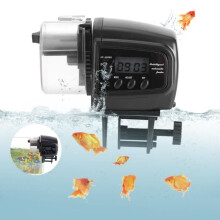 Fischfutterautomat – CHE – LCD-Bildschirm – Automatischer Timer – Betrieb mit 2 AAA-Batterien