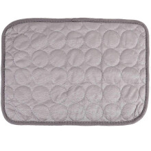 Safe Comfortable Durable Simple Pet Summer Cool Ice Mat for Cat Dog Grey 40x30 Mat