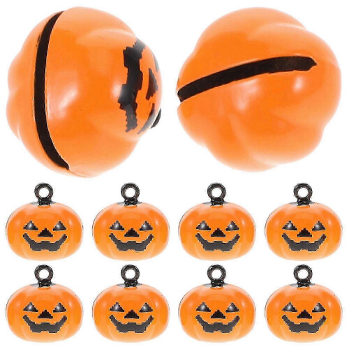 Pumpkin-Shape Copper Bells 20-Piece Orange Set for Pets
