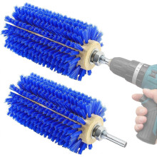 2 Pack Mini Rotary Brush for Livestock Drill Attachment Stimulates Shedding Hair for Cattle Horse Sheep Goat