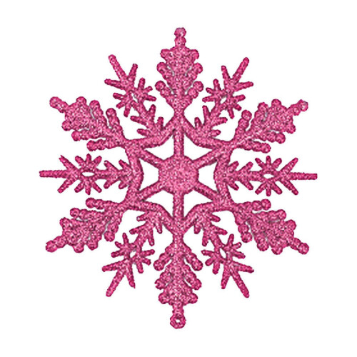 24-pack snöflingejulgranshängen dekoration 7,5 cm festprogram set