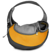 Yellow Canvas Small Animal Carrier Shoulder Bag for Dog Cat