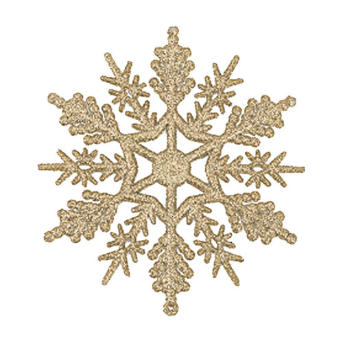 24 Pack Snowflake Christmas Tree Pendant Decor 7.5cm Venue Program Set