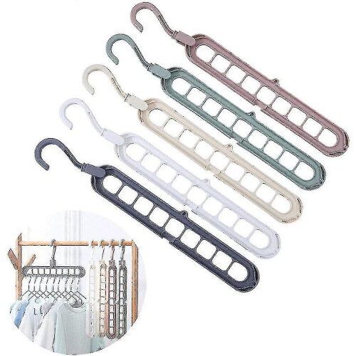 5pcs Space Saving Magic Hanger Multi Hanger Organizer