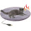 Coussin chauffant électrique extra large pour chat avec tapis de sécurité imperméable 1