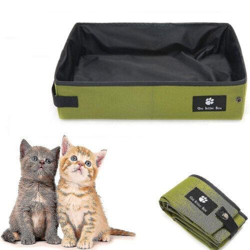 Portable Odor Control Foldable Waterproof Cat Litter Box