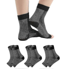 Calcetines de compresión para el alivio del dolor causado por neuropatía, tendinitis y fascitis plantar - 3 pares