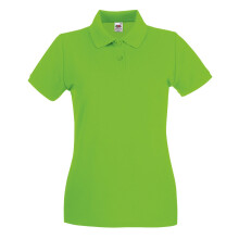 (XS, Lime) Fruit Of The Loom Womens/Ladies Premium Fitted Short-Sleeved Polo Shirt
