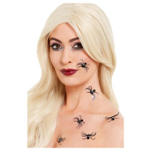 Smiffys Make-Up FX 3D Spider Body Stickers (Pack of 6)